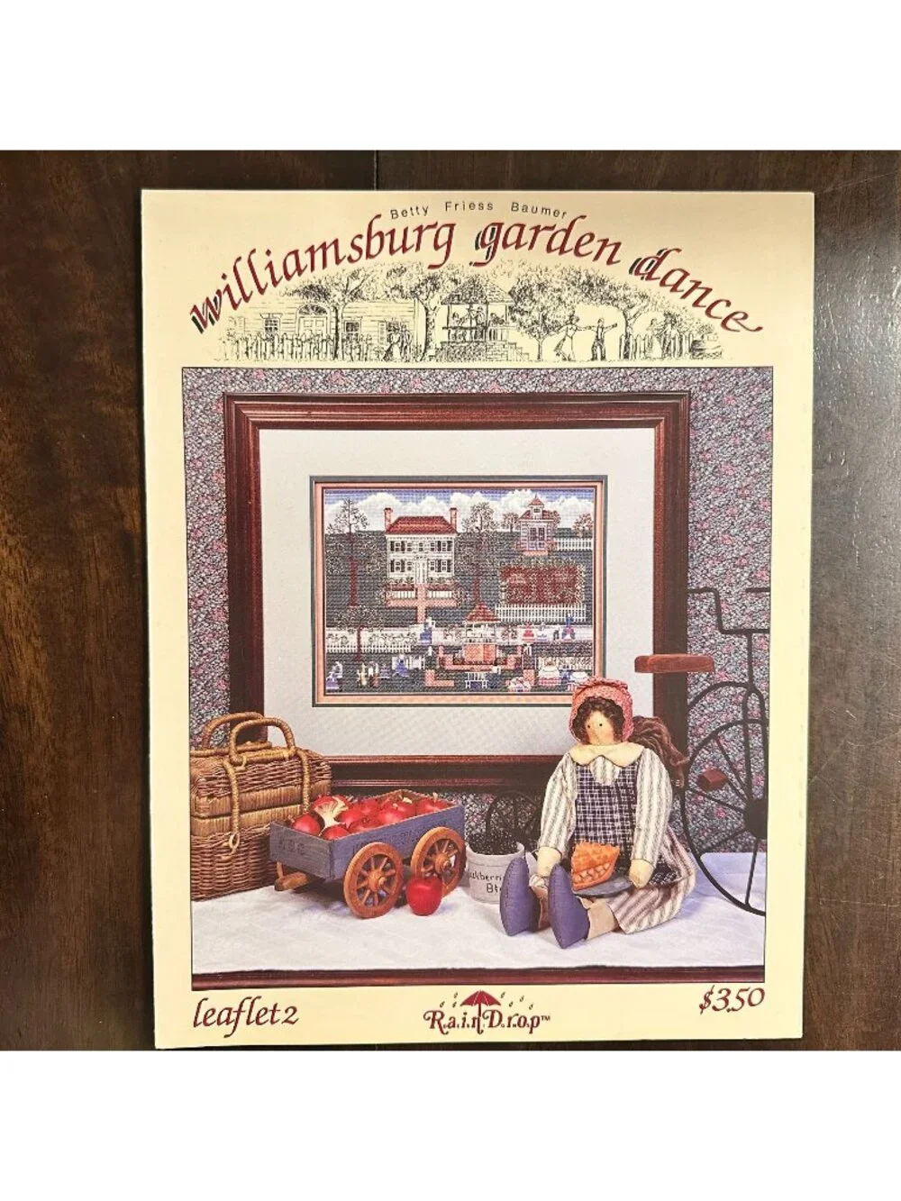 Williamsburg Garden Dance Counted Cross Stitch Pattern By Betty Friese Baumer Le